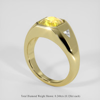 2.66 Ct. Yellow Sapphire Ring, 18K Yellow Gold 2