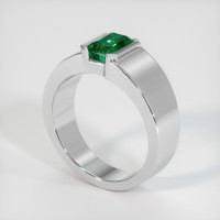 1.32 Ct. Emerald   Ring, Platinum 950 2