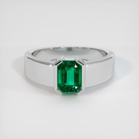 1.90 Ct. Emerald Ring, Platinum 950 1