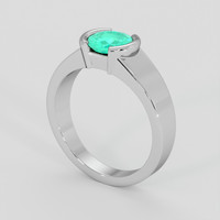 1.03 Ct. Emerald Ring, Platinum 950 2