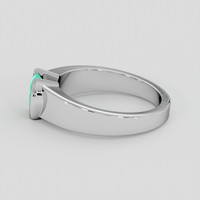 1.03 Ct. Emerald Ring, Platinum 950 4