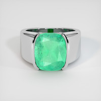 5.04 Ct. Emerald Ring, Platinum 950 1