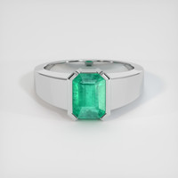 1.98 Ct. Emerald Ring, Platinum 950 1