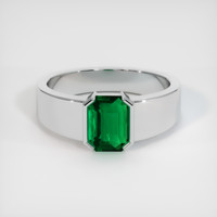 2.35 Ct. Emerald Ring, Platinum 950 1
