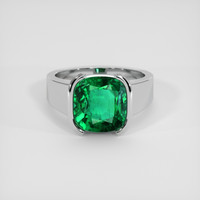 4.55 Ct. Emerald Ring, Platinum 950 1