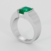 5.11 Ct. Emerald Ring, Platinum 950 2