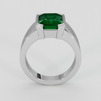 3.20 Ct. Emerald Ring, Platinum 950 3