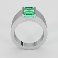 2.42 Ct. Emerald Ring, Platinum 950 3