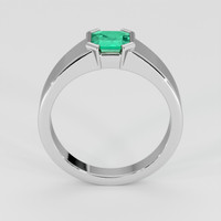 0.60 Ct. Emerald Ring, Platinum 950 3