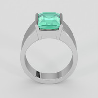 3.42 Ct. Emerald Ring, Platinum 950 3