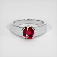 1.74 Ct. Ruby Ring, Platinum 950 1