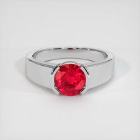 1.22 Ct. Ruby Ring, Platinum 950 1