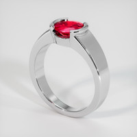 1.22 Ct. Ruby Ring, Platinum 950 2