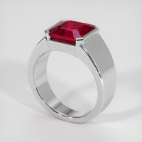 4.21 Ct. Ruby Ring, Platinum 950 2