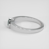 1.33 Ct. Greenish Blue Sapphire Ring, Platinum 950 4