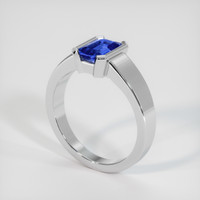 1.21 Ct. Blue Sapphire Ring, Platinum 950 2