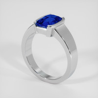 3.34 Ct. Blue Sapphire Ring, Platinum 950 2