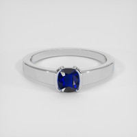 1.35 Ct. Blue Sapphire Ring, Platinum 950 1