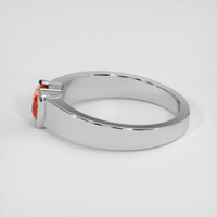 1.62 Ct. Padparadscha Sapphire Ring, Platinum 950 4