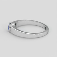 0.85 Ct. Blue Sapphire Ring, Platinum 950 4