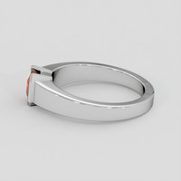 1.08 Ct. Orange Sapphire Ring, Platinum 950 4