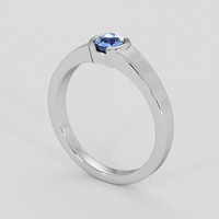 0.97 Ct. Blue Sapphire Ring, Platinum 950 2