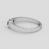 0.97 Ct. Blue Sapphire Ring, Platinum 950 4