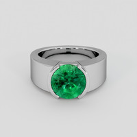 4.36 Ct. Emerald Ring, Platinum 950 1
