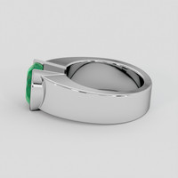4.36 Ct. Emerald Ring, Platinum 950 4