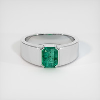 2.68 Ct. Emerald Ring, Platinum 950 1