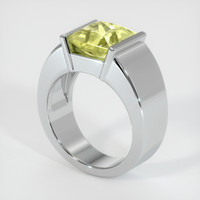 4.04 Ct. Yellow Sapphire Ring, Platinum 950 2
