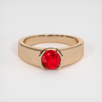 1.10 Ct. Ruby Ring, 14K Rose Gold 1