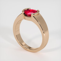 1.22 Ct. Ruby Ring, 14K Rose Gold 2