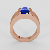 3.05 Ct. Blue Sapphire Ring, 14K Rose Gold 3