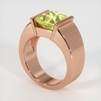 4.04 Ct. Yellow Sapphire Ring, 14K Rose Gold 2