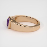1.66 Ct. Bluish Purple Sapphire Ring, 18K Rose Gold 4