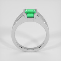 3.23 Ct. Emerald Ring, Silver 3