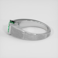3.23 Ct. Emerald Ring, Silver 4