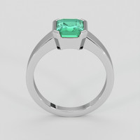 1.65 Ct. Emerald Ring, Silver 3