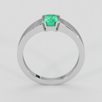 0.84 Ct. Emerald Ring, Silver 3
