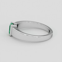 0.84 Ct. Emerald Ring, Silver 4