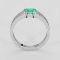 0.60 Ct. Emerald Ring, Silver 3