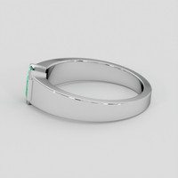 0.60 Ct. Emerald Ring, Silver 4
