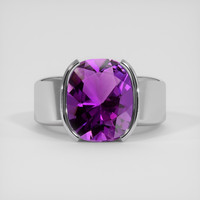 10.90 Ct. Purple Amethyst Ring, Silver 1