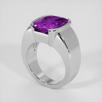 10.90 Ct. Purple Amethyst Ring, Silver 2