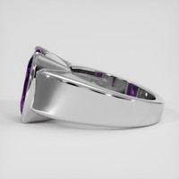 10.90 Ct. Purple Amethyst Ring, Silver 4