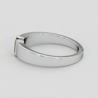 0.60 Ct. Greenish Yellow Sapphire Ring, Silver 4