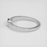 0.43 Ct. Blue Sapphire Ring, Silver 4