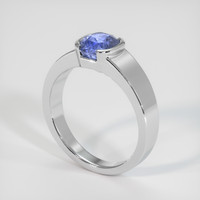 2.01 Ct. Blue Sapphire Ring, 10K White Gold 2