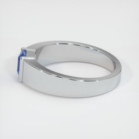 1.04 Ct. Blue Sapphire Ring, 10K White Gold 4